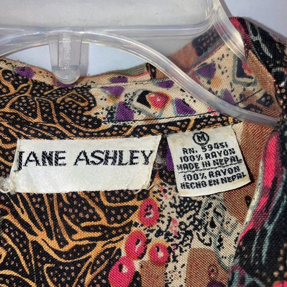 Vintage Jane Ashely Womens 2pc Blouse and Skirt Set Size Medium - Picture 4 of 17